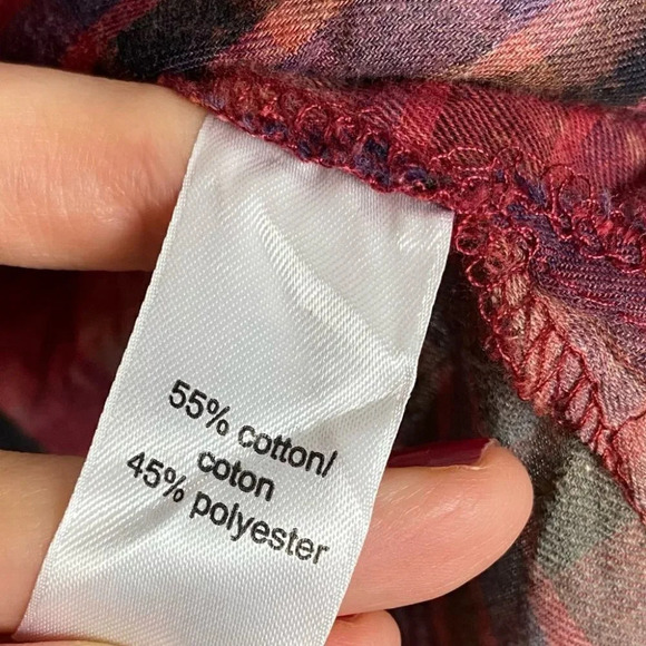 Handmade Light Weight Plaid Custom Tunic Button Down Shirt Red XS Womens Flannel - Picture 11 of 13